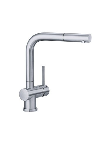 Griferia LOMIS S en acero inox cepillado