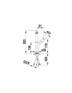 Fregadero ZEROX 8 S Sobre encimera 2