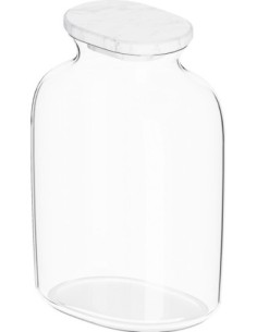 JARRA DE CRISTAL TRANSPARENTE
