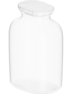 JARRA DE CRISTAL GLASEADO
