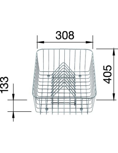 Cesta de vajilla